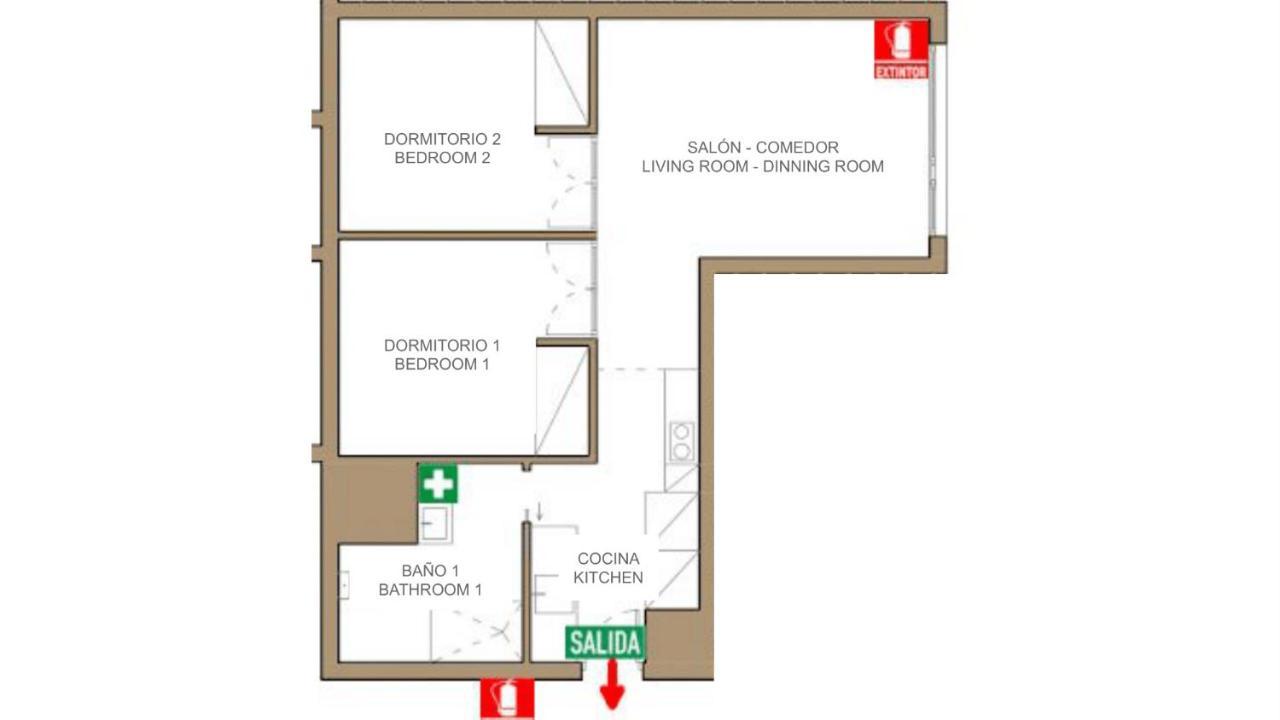 2 Bedrooms 1 Bathroom Furnished - Justicia - Executive Style - Mintystay Madrid Exteriér fotografie